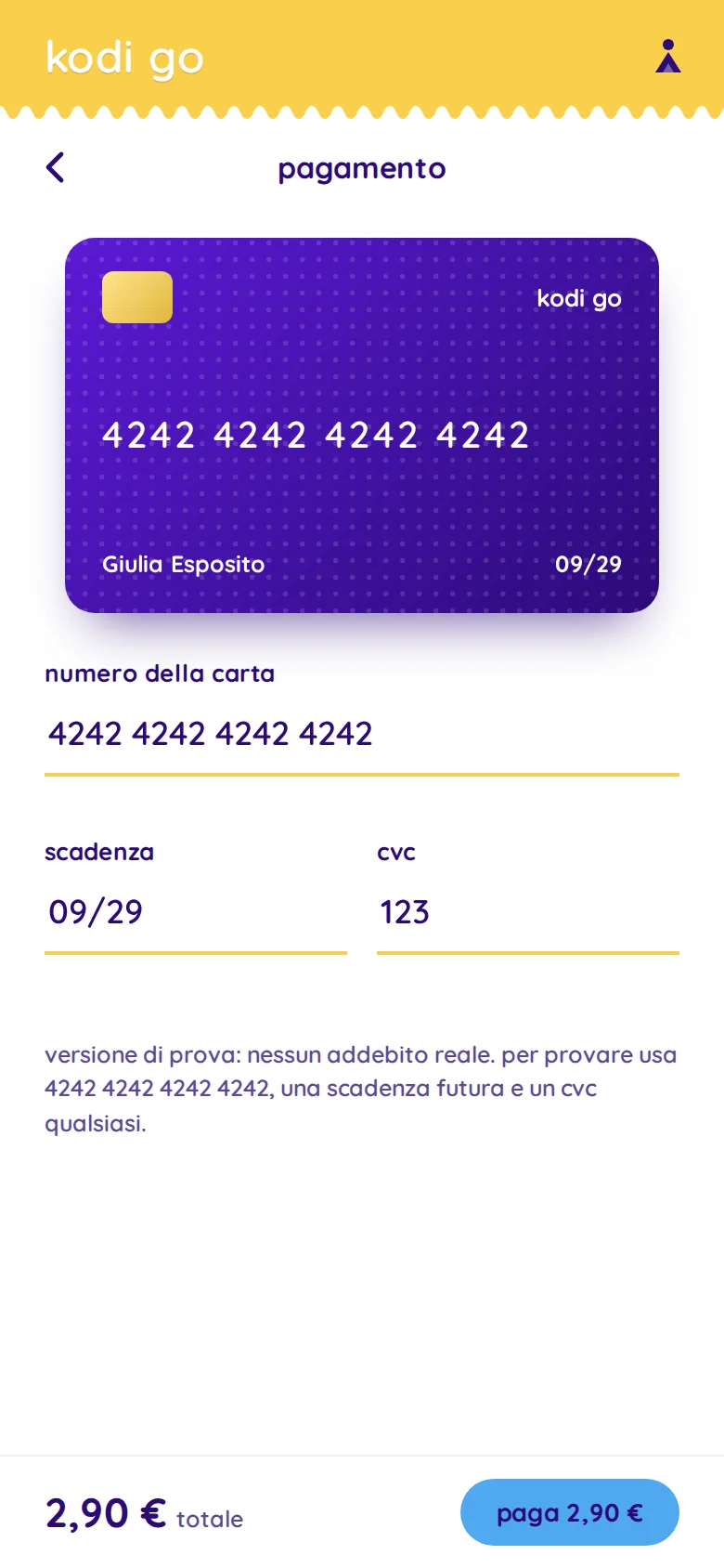pagamento con carta